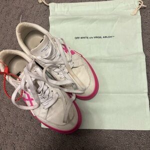 Off-White Pink and White Sneakers
